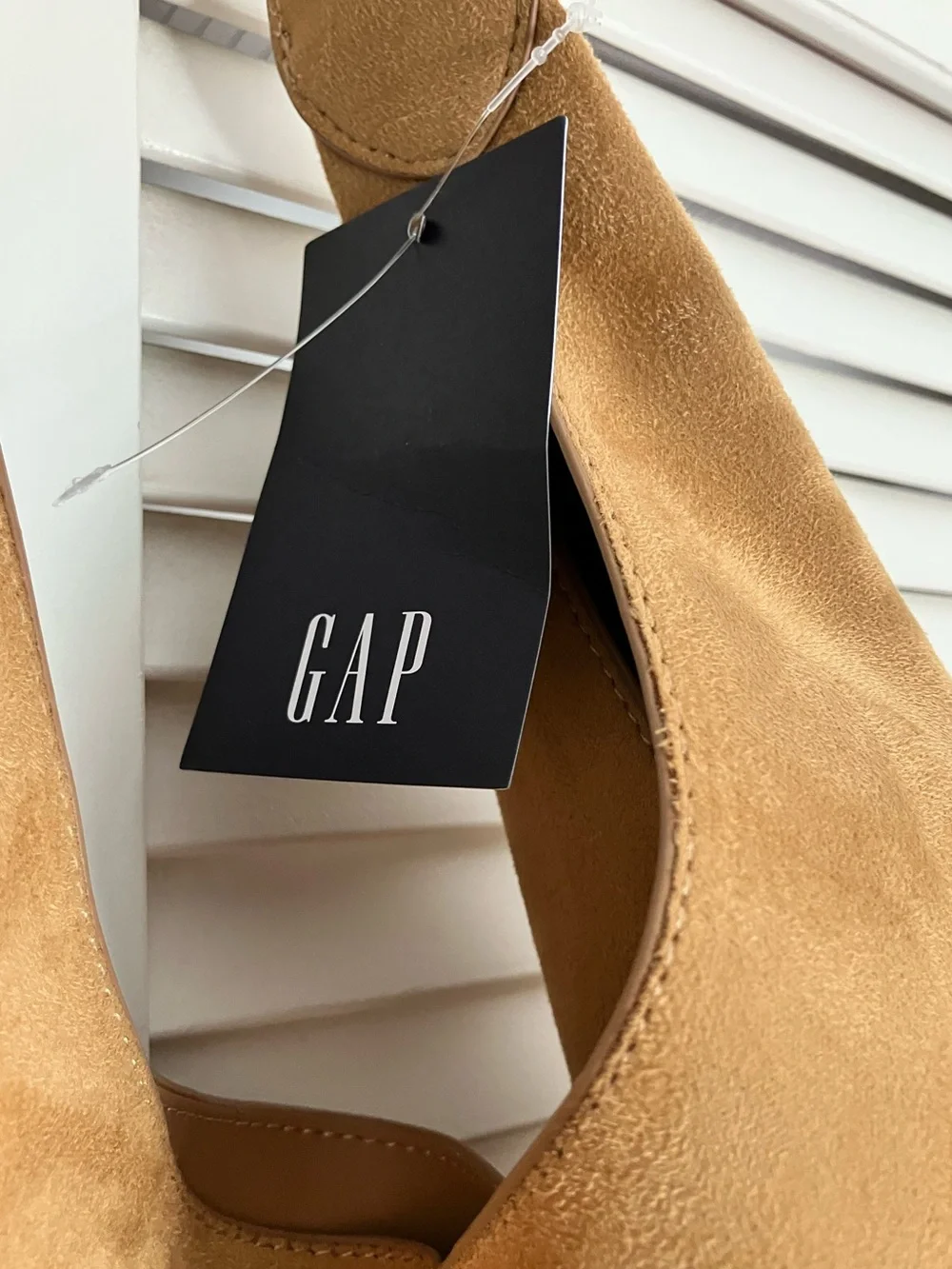 NWT GAP Vegan Suede Slouchy Tote  (Honey Brown )